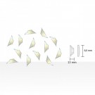 Swarovski Trapez Crystal AB, 25 stk thumbnail